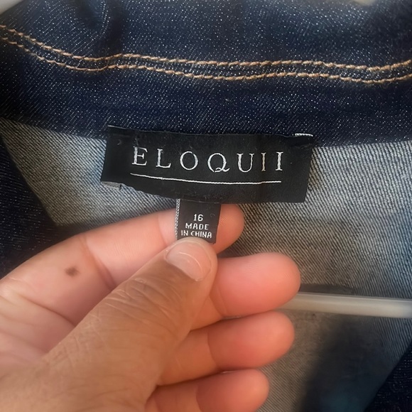 LADIES Eloquii Denim Midi Dress - Picture 2 of 6